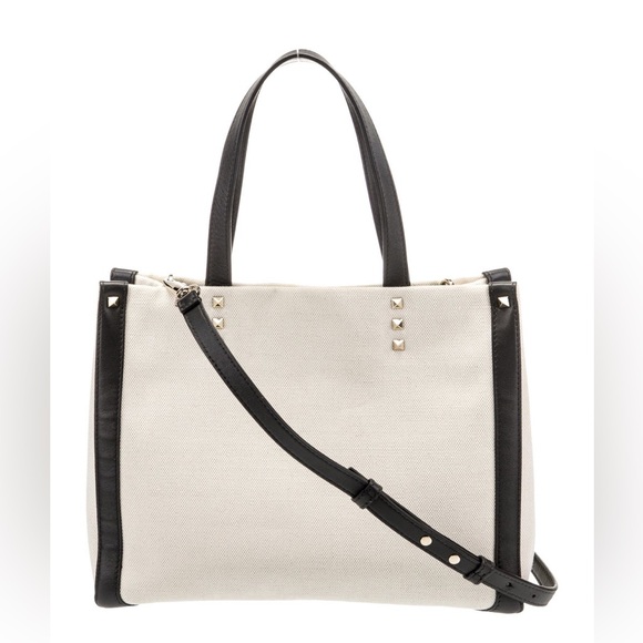 Valentino VLTN Print Canvas Tote - Picture 3 of 13